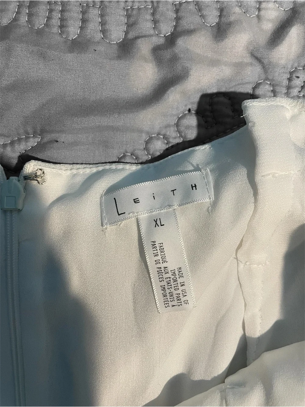 Leith Women’s White Tie-Waist Linen Blend Shorts